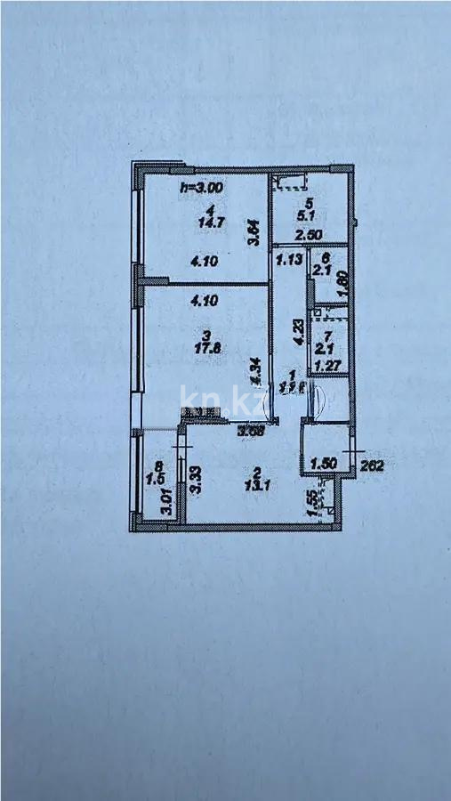 Продажа 2-комнатной квартиры, 65.98 м², пр. Туран, дом  39/2 стр в Астане - фото 2