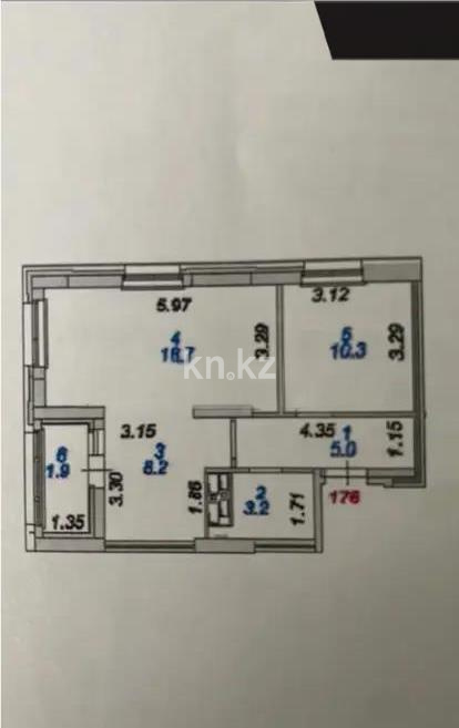 Продажа 2-комнатной квартиры, 50 м², ул. Шаймерденова, дом  4/1 в Астане