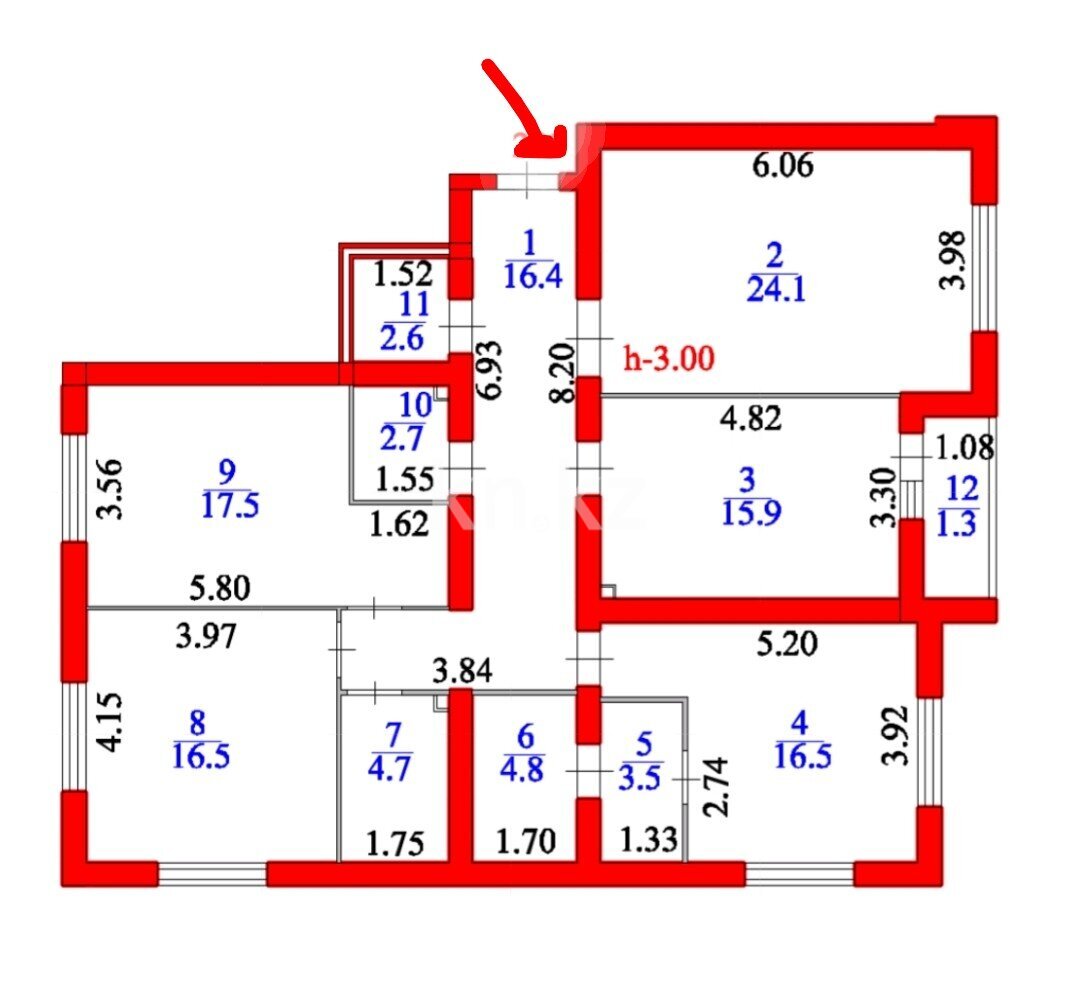Продажа 4-комнатной квартиры, 126.5 м² в Астане