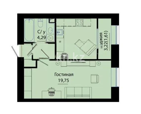 Продажа 2-комнатной квартиры, 40 м², ул. Нажимеденова, дом  28 в Астане - фото 7