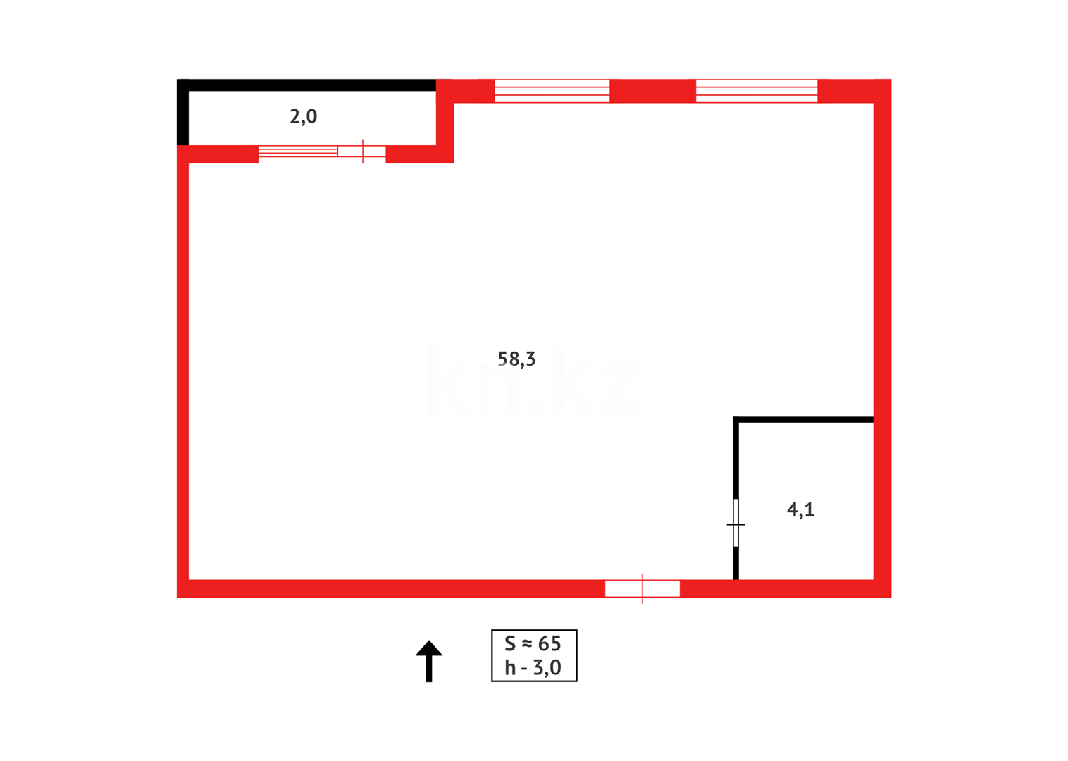 Продажа 2-комнатной квартиры, 65 м² в Караганде - фото 9