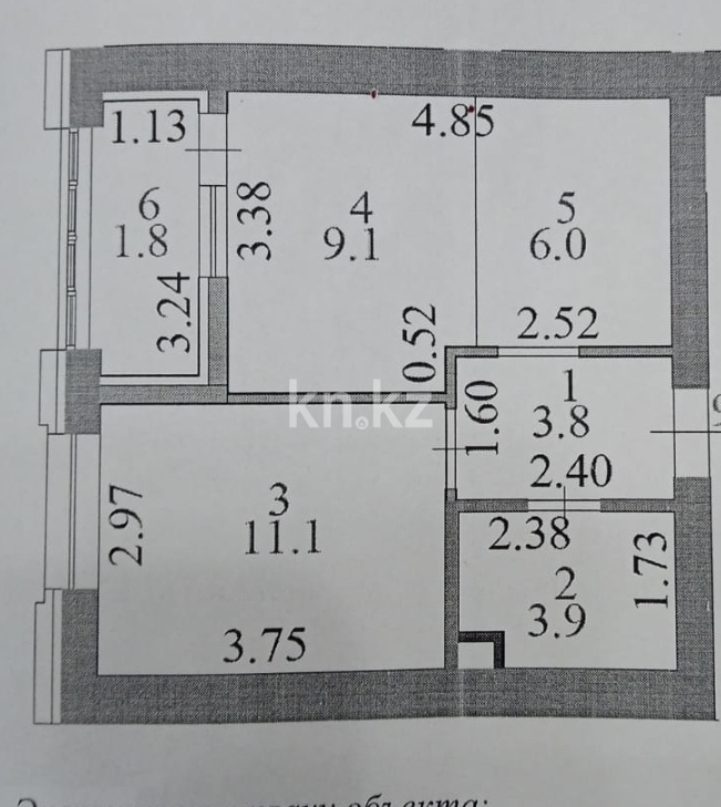 Продажа 2-комнатной квартиры, 38 м² в Астане - фото 2