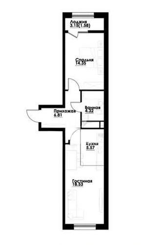 Продажа 2-комнатной квартиры, 62 м² в Алматы