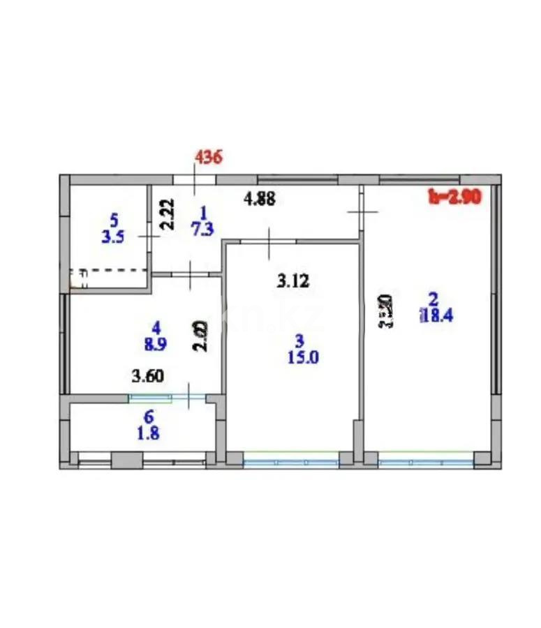 Продажа 2-комнатной квартиры, 55 м² в Астане - фото 5