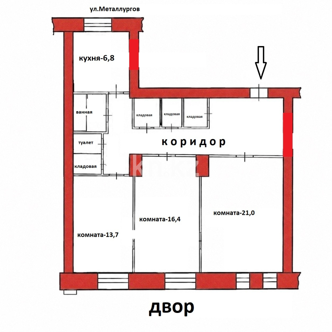 Продажа 3-комнатной квартиры, 86 м² в Усть-Каменогорске - фото 22