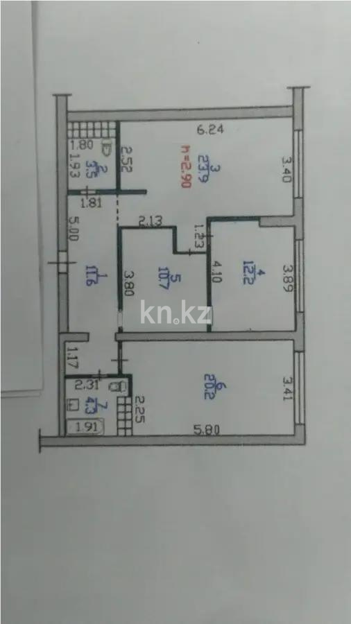 Продажа 4-комнатной квартиры, 86.4 м², ул. Журавлева, дом  26 в Алматы - фото 4