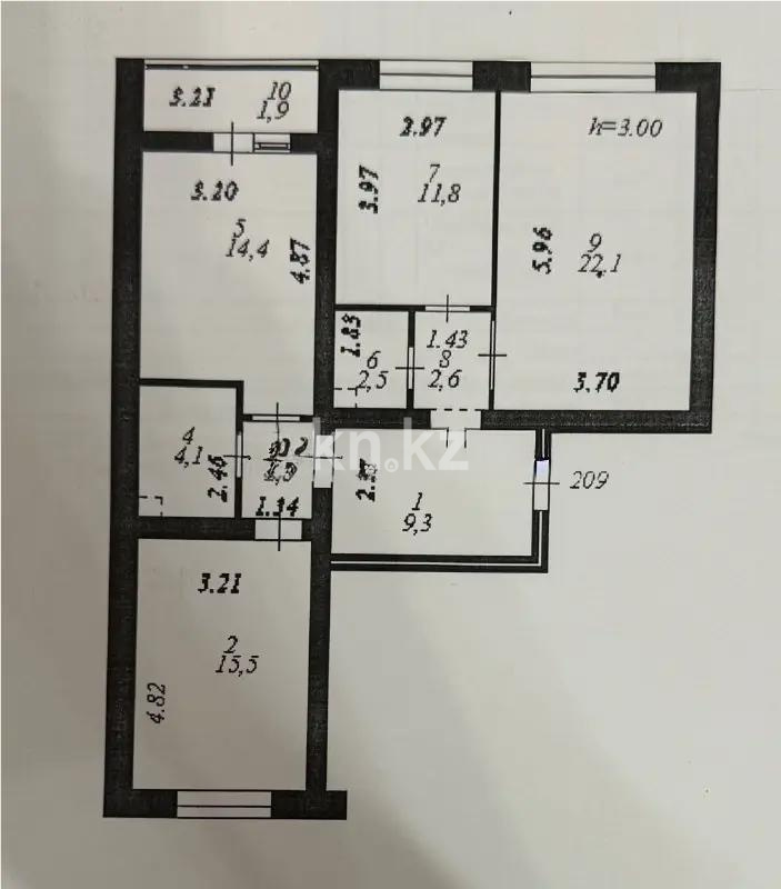 Продажа 3-комнатной квартиры, 87 м² в Астане - фото 7