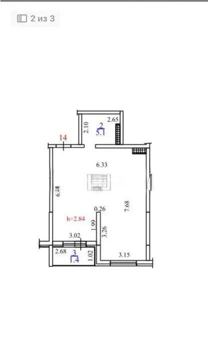 Продажа 2-комнатной квартиры, 50.7 м², пр. Рыскулова, дом  103/7 стр в Алматы