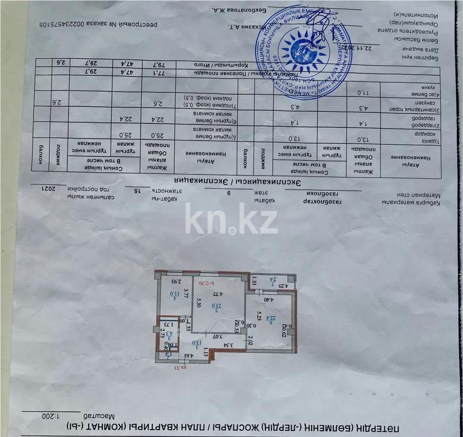 Продажа 2-комнатной квартиры, 82 м² в Астане