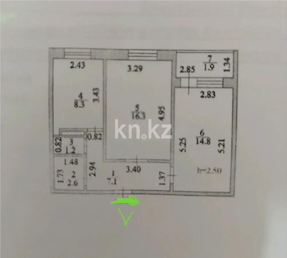 Продажа 2-комнатной квартиры, 52 м² в Астане - фото 6