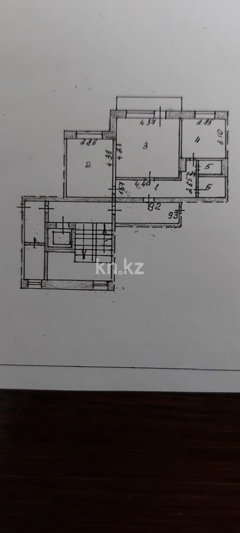 Продажа 2-комнатной квартиры, 53.6 м² в Караганде