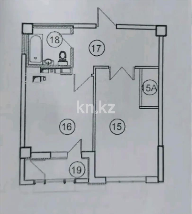Продажа 1-комнатной квартиры, 40 м², ул. Бухар жырау, дом  32 в Астане