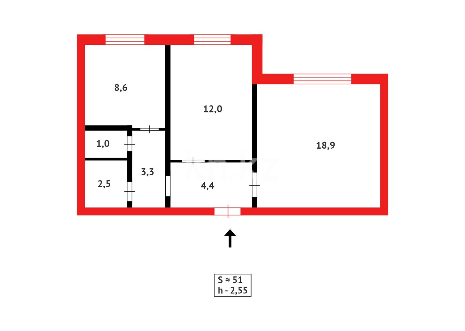 Продажа 2-комнатной квартиры, 50 м² в Абае - фото 8