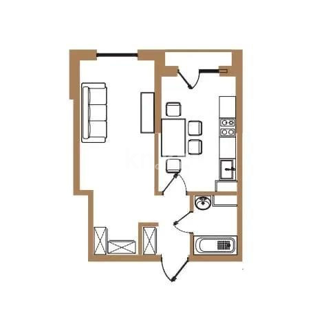Продажа 1-комнатной квартиры, 38 м², ул. Байге, дом  12а/1 в Алматы