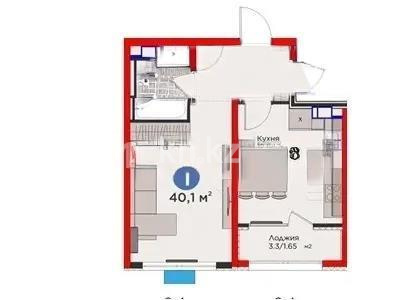 Продажа 1-комнатной квартиры, 38.93 м² в Алматы