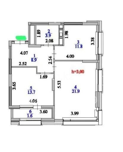 Продажа 2-комнатной квартиры, 62.3 м² в Астане - фото 2