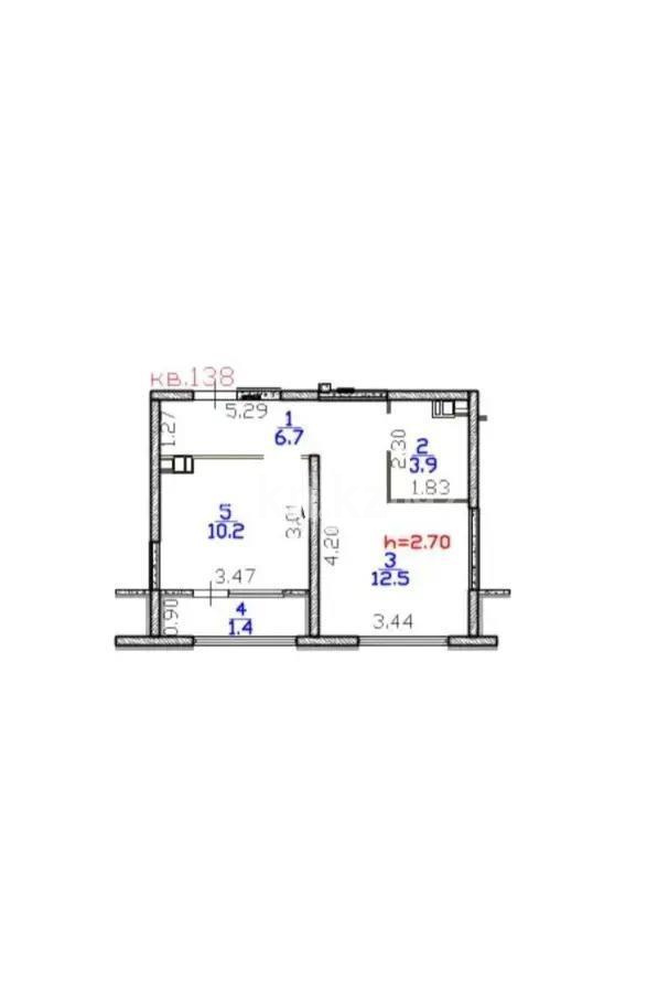 Продажа 1-комнатной квартиры, 34.7 м² в Алматы