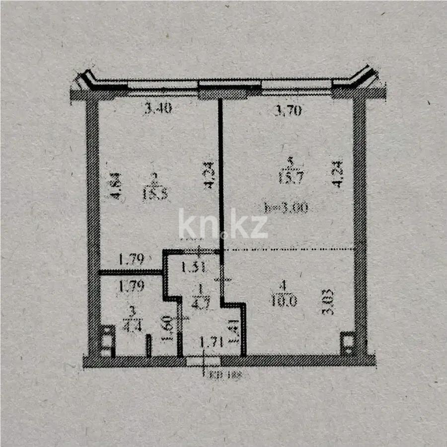 Продажа 2-комнатной квартиры, 52 м² в Алматы