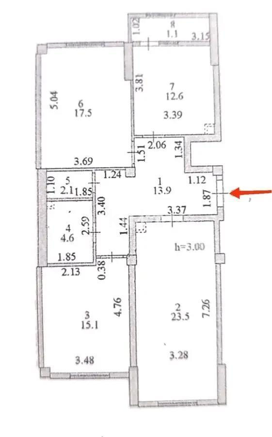 Продажа 3-комнатной квартиры, 90 м² в Астане