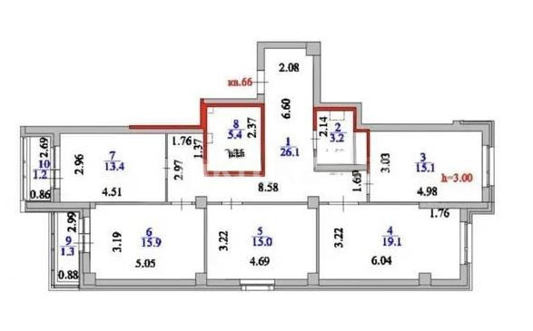 Продажа 4-комнатной квартиры, 116 м² в Астане