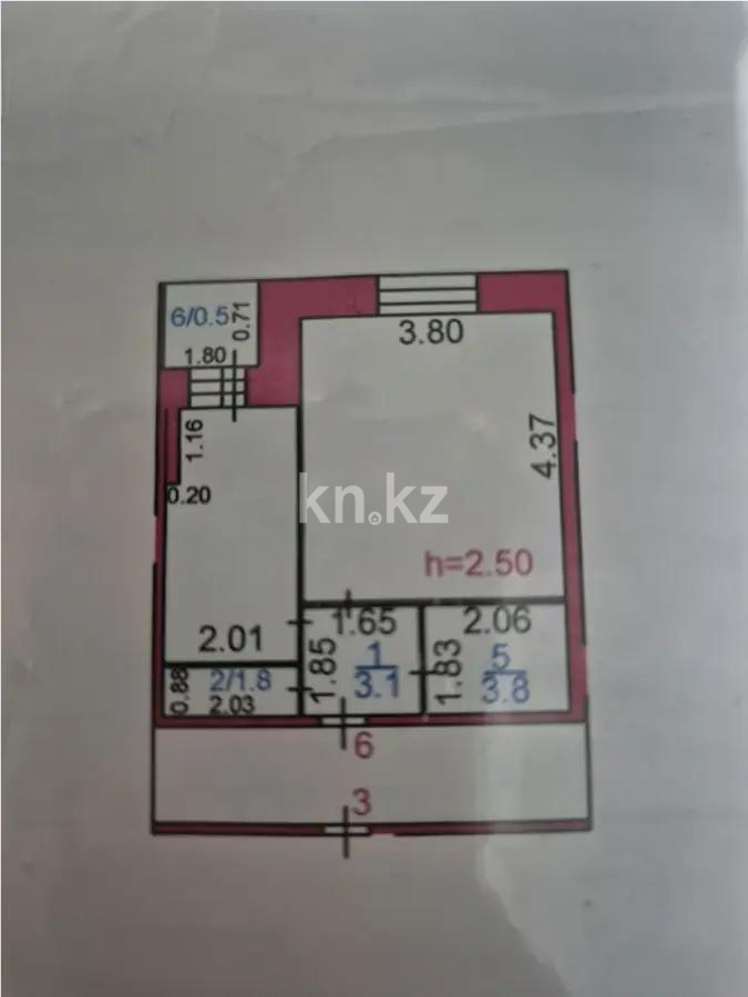 Продажа 1-комнатной квартиры, 30 м², пр. Бухар-жырау, дом  94 в Караганде - фото 4