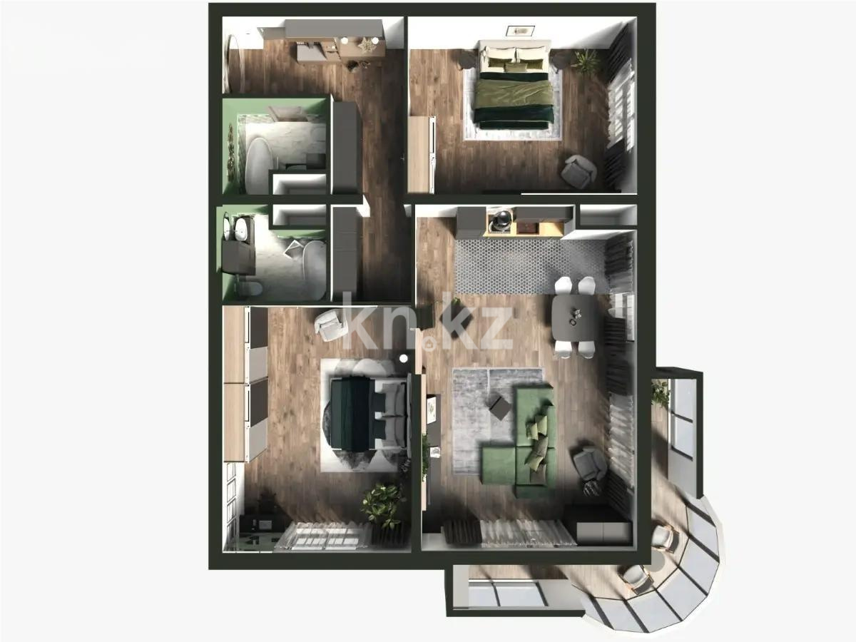 Продажа 3-комнатной квартиры, 145.7 м², ул. Аскарова, дом  1102 в Алматы