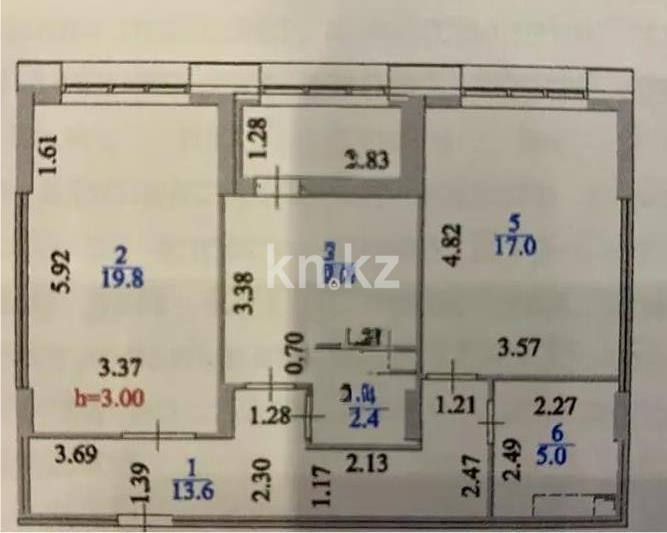 Продажа 2-комнатной квартиры, 70 м² в Астане