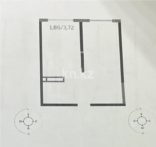 Продажа 2-комнатной квартиры, 43.4 м² в Алматы