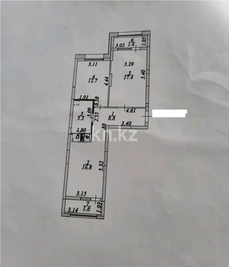 Продажа 2-комнатной квартиры, 64.2 м² в Астане - фото 8