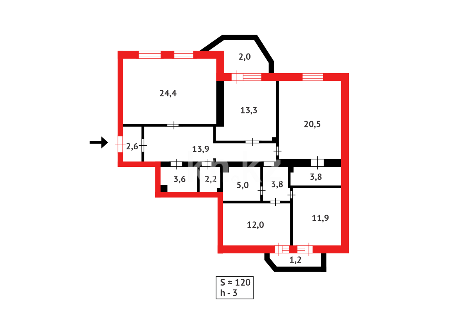 Продажа 4-комнатной квартиры, 120 м² в Астане - фото 4