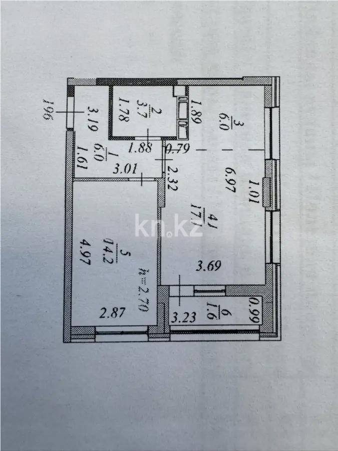 Продажа 2-комнатной квартиры, 49 м² в Астане