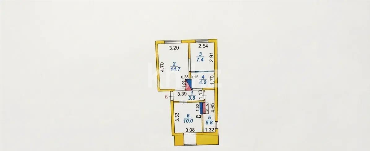 Продажа 2-комнатной квартиры, 45 м² в Караганде - фото 6