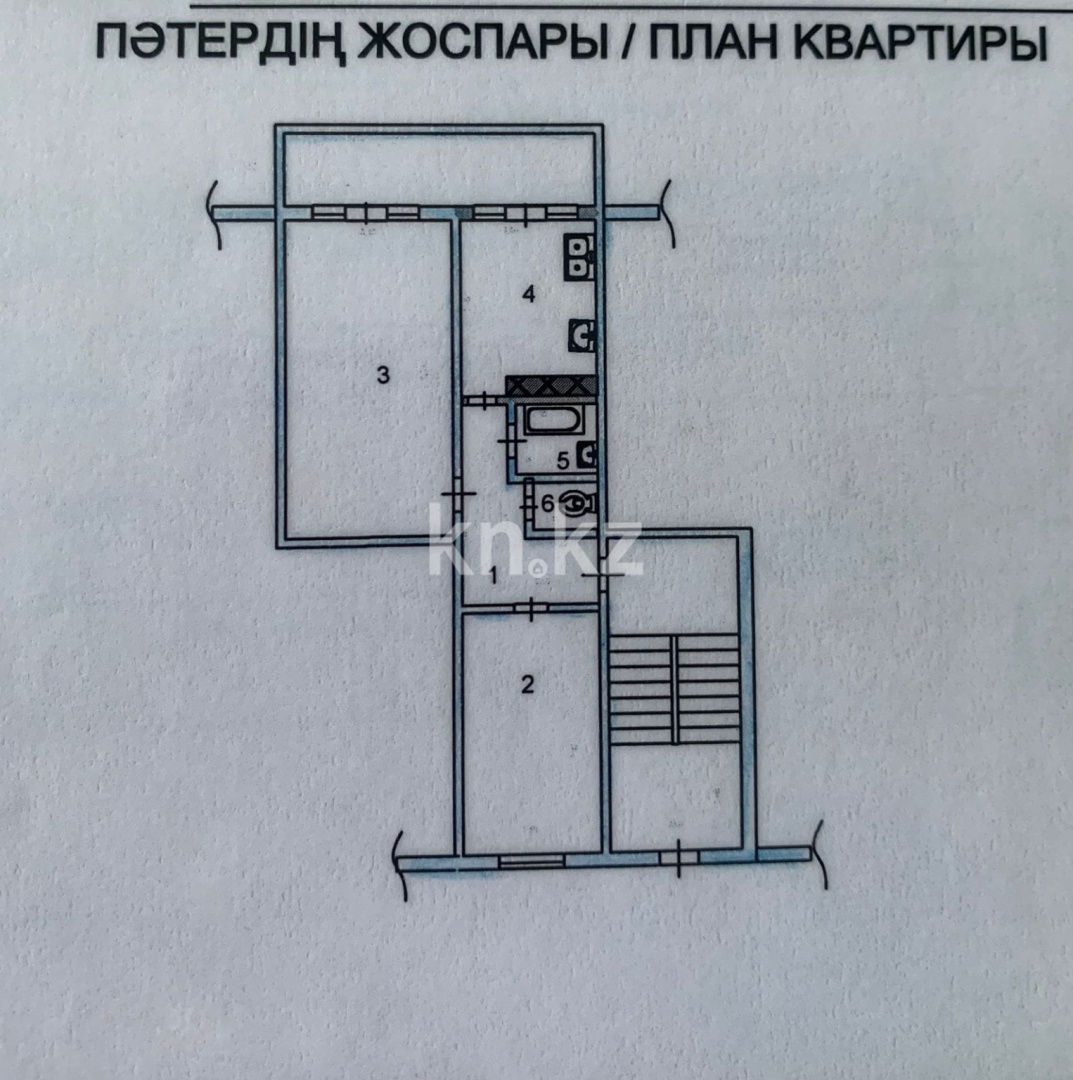 Продажа 2-комнатной квартиры, 53 м², мкр-н 12-й, дом  225б в Шымкенте - фото 11