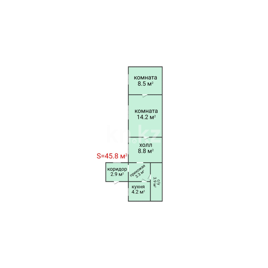 Продажа 3-комнатного дома, 46 м² в Костанае - фото 2