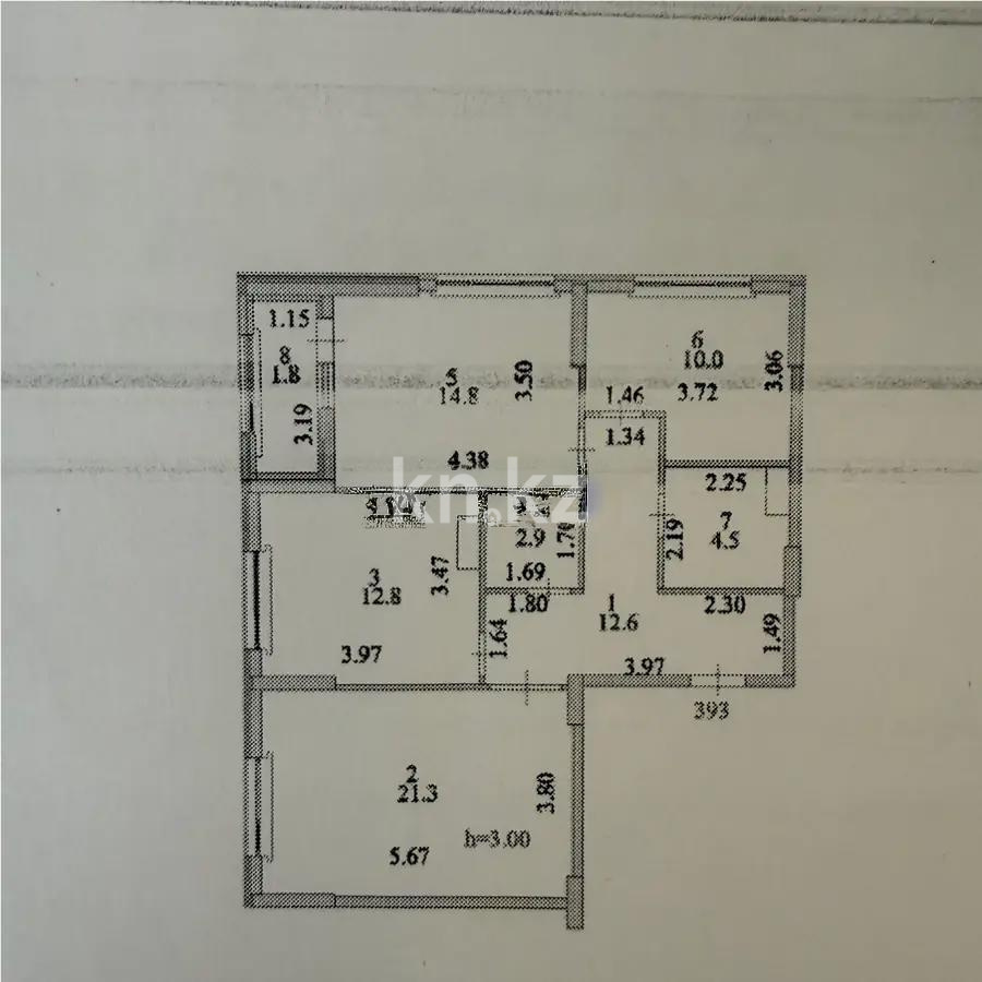 Продажа 3-комнатной квартиры, 81 м² в Астане