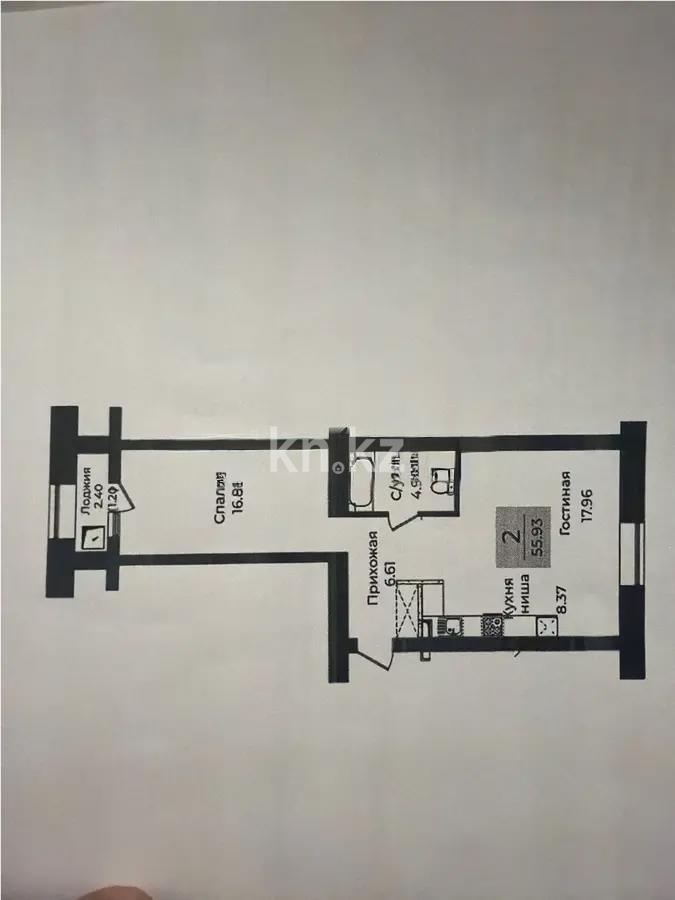 Продажа 2-комнатной квартиры, 56 м² в Астане