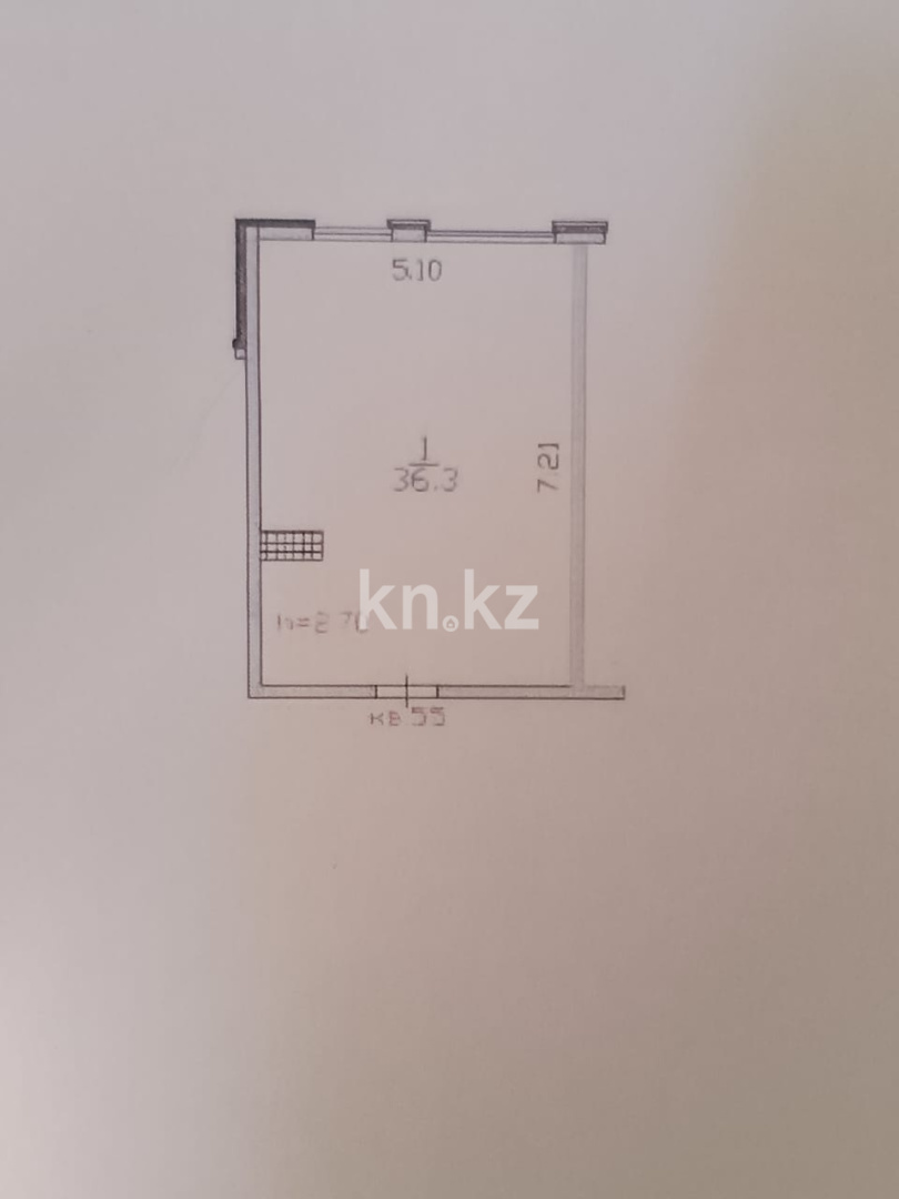 Продажа 1-комнатной квартиры, 36.3 м² в Алматы - фото 2