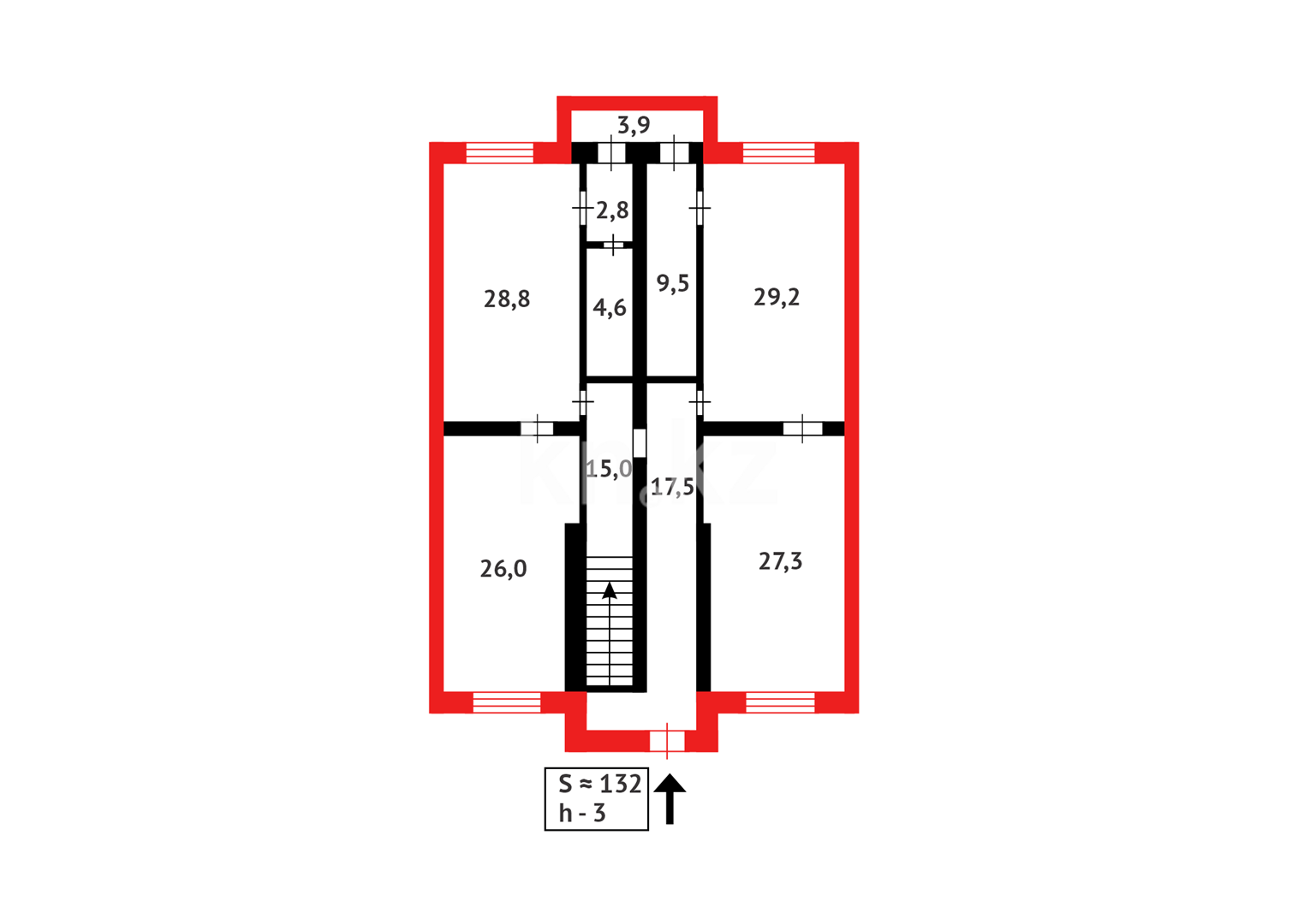 Продажа 4-комнатной квартиры, 132 м² в Караганде - фото 21