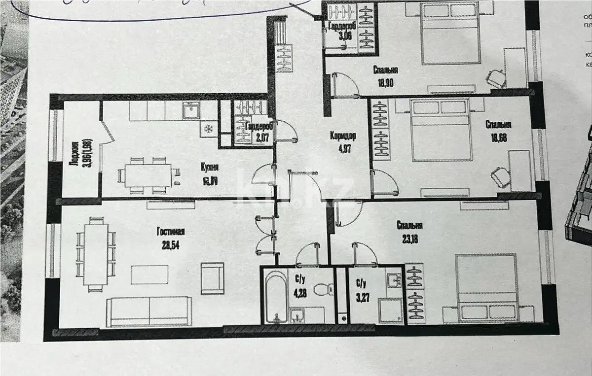 Продажа 4-комнатной квартиры, 139 м² в Астане - фото 6