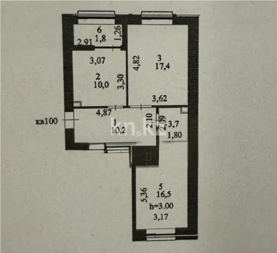 Продажа 2-комнатной квартиры, 59.6 м² в Астане - фото 6