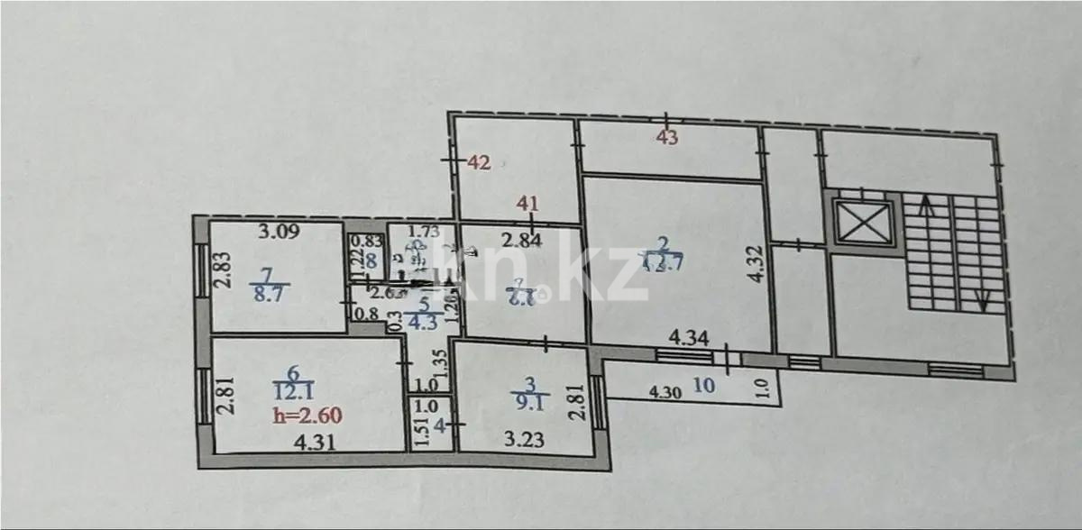 Продажа 3-комнатной квартиры, 67 м² в Караганде - фото 7