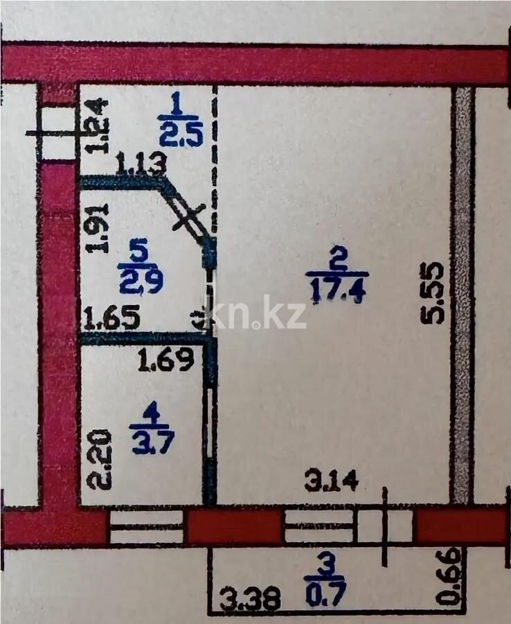 Продажа 1-комнатной квартиры, 27.2 м² в Алматы - фото 5