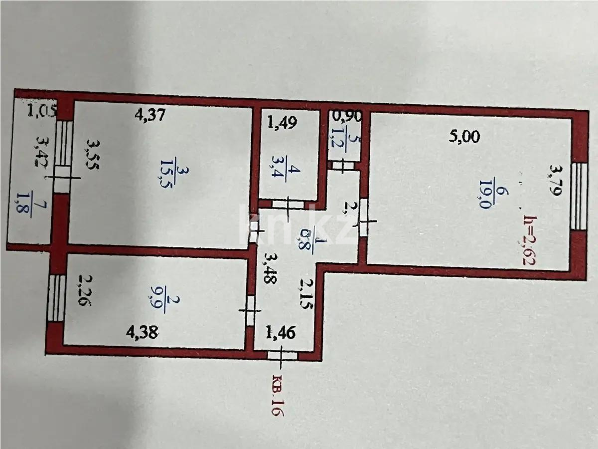 Продажа 2-комнатной квартиры, 38.1 м², ул. Нажимеденова, дом  15 в Астане - фото 5
