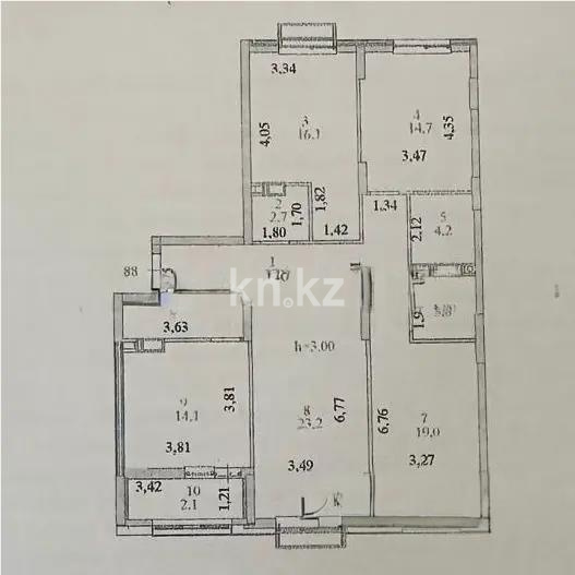 Продажа 4-комнатной квартиры, 117.3 м² в Астане - фото 3