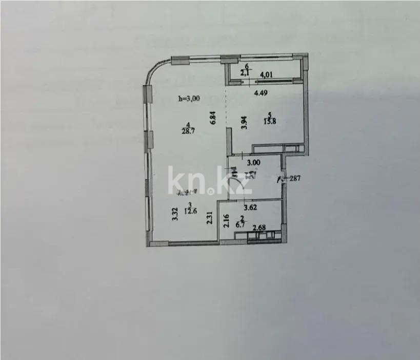 Продажа 2-комнатной квартиры, 73 м² в Астане