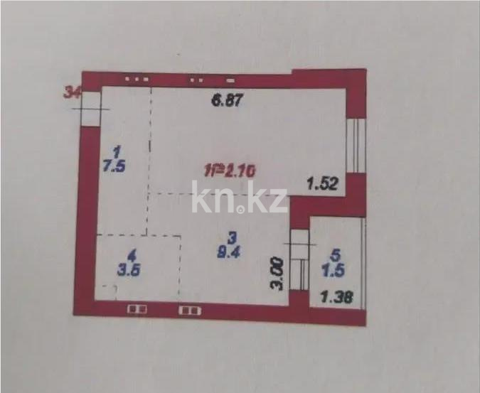 Продажа 1-комнатной квартиры, 37.8 м² в Астане - фото 6