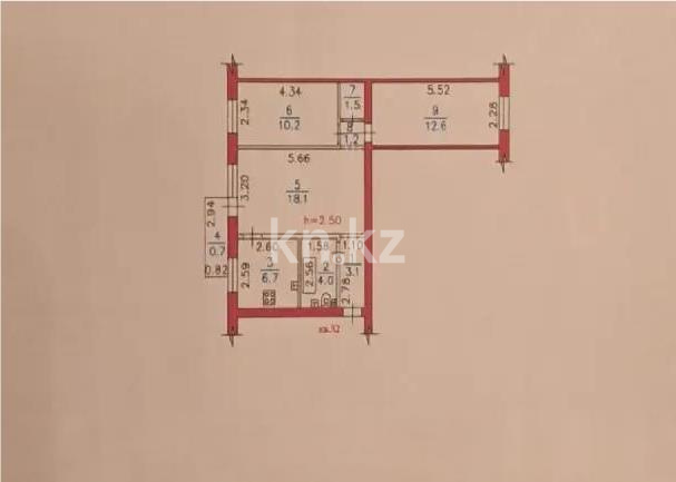 Продажа 3-комнатной квартиры, 58.1 м² в Алматы - фото 6