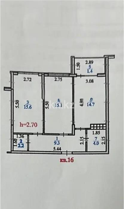 Продажа 2-комнатной квартиры, 63 м² в Алматы - фото 5