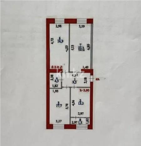 Продажа 3-комнатной квартиры, 89.2 м² в Астане
