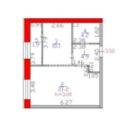Продажа 1-комнатной квартиры, 42.3 м² в Астане